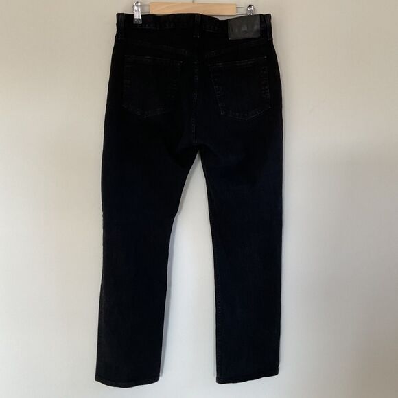 Eddie Bauer Straight Leg Specially Dyed Jeans Men’s 34x32 Black Denim Stretch - Picture 3 of 11